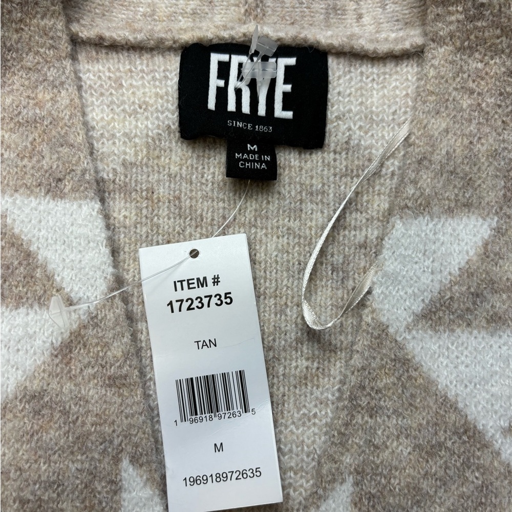 Frye super soft Aztec pattern open front Cardigan… - image 2